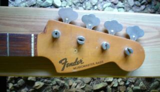 Vintage 1970s Fender Musicmaster Bass Neck