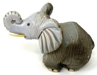 4 - 1/2” Ceramic Elephant Figurine – Artesania Rinconada,  Uruguay