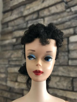 Vintage 3/4 Transitional Brunette Ponytail Barbie 2