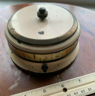 Lux Mystery Rotary Tape Measure Clock 1930 