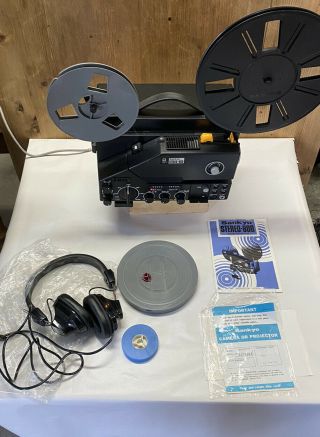 Vintage Sankyo Sound Stereo 800 8 Singles Movie Projector 2 Track In