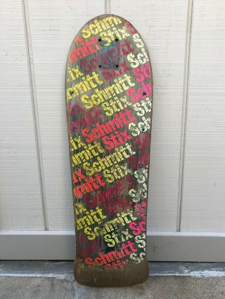 Vintage Schmitt Stix Twig Stix Skateboard Deck