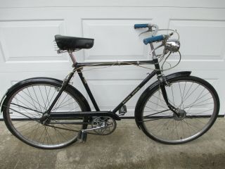 1960 Raleigh Sports Vintage Antique 26 Inch 3 - Speed English Bicycle All