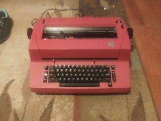 Red Ibm Correcting Selectric 2 Electric Typewriter Ii Vintage