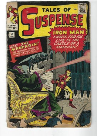 Tales Of Suspense 50 (marvel - Silver Age 1964) Gd - 2.  0 - 1st Mandarin