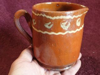 1800/early 1900 Redware Jug Pitcher Pot Mug Pottery Primitive Folk Art Finland