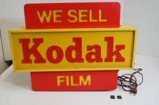 (s) Vintage We Sell Kodak Film Fiber Optic Lighted Sign - Perfect
