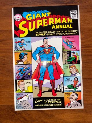 Giant Superman Annual 1 Dc Comics Silver Age 1960 Reprint