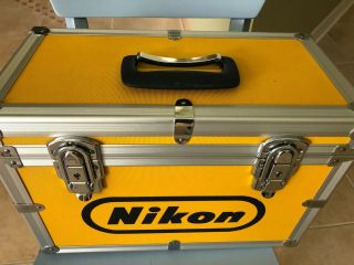 Nikon Vintage Yellow Hard Aluminum Camera Case