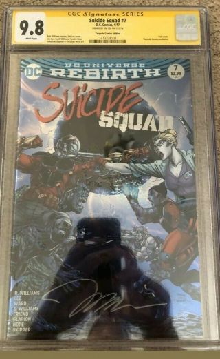 Suicide Squad 7 Foil Variant Jim Lee Signed Cgc 9.  8 Ss Torpedo Comics Exclusive