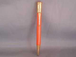 Parker Vintage Red Hard Rubber Duofold Senior Pencil - - Big Bro