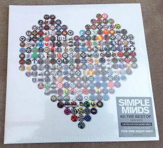 Simple Minds ‎– 40: The Best Of 1979 - 2019 - Ltd Silver Vinyl Record Album -