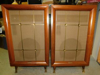 Vtg.  Pair Electro Voice Ev Marquis Speakers Cabinets