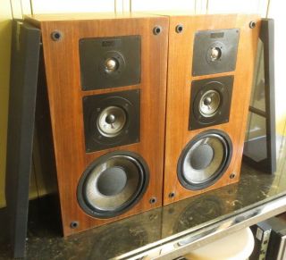 Vintage Pair Altec Lansing 205a Speakers Wood All