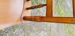 2 Vintage L.  Hitchcock Stenciled Farmhouse Harvest Dining Chairs 3