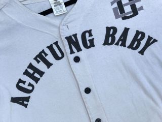 U2 Vintage,  Rare Achtung Baby Promo Baseball Jersey 1992 / Vg One Size