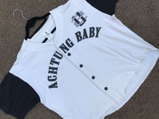 U2 Vintage,  Rare ACHTUNG BABY PROMO BASEBALL JERSEY 1992 / VG One Size 2