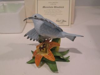 Lenox Mountain Bluebird Fine Porcelain Figurine 1994