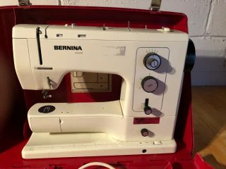 Vtg Bernina 830 Record Sewing Machine In Red Case -,