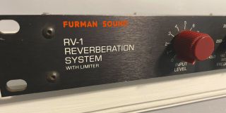 Furman Rv - 1 Reverberation System Reverb With Limiter Rack Mount Vintage