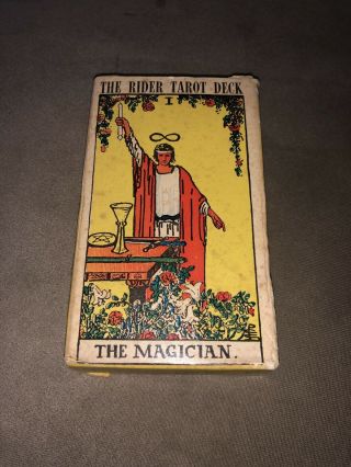 Vintage Rare Rider Waite Smith Tarot Cards - No Copyright - Font Version