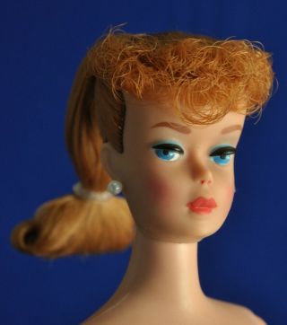 Vintage 1960s 6 Titan Red Ponytail Barbie