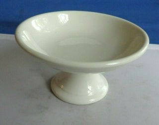 Vintage Antique Ironstone Footed Compote 5 1/2 " X 3 " Round Walker Boston Mass.