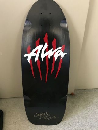 Tony Alva Skateboard Autographed Deck