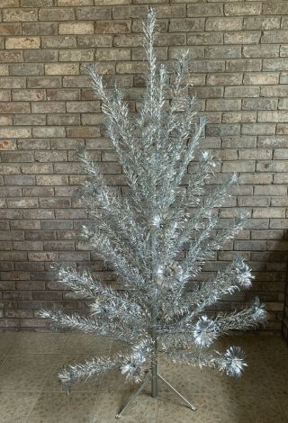 Vintage Peco Aluminum Christmas Tree 6 Ft W/ Box Complete