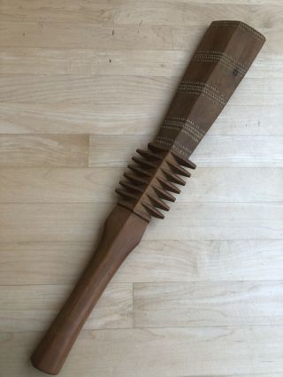 Vintage Carved Wooden Polynesian Oceanic War Club,  South Pacific Islands