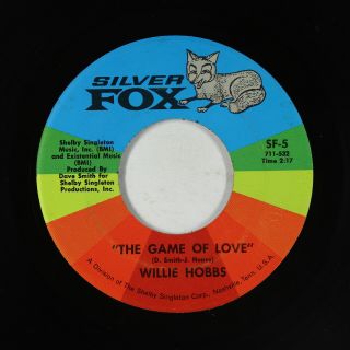 Crossover Soul 45 - Willie Hobbs - The Game Of Love - Silver Fox - Vg,  Mp3