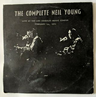 Neil Young Complete Live @ Los Angeles Music Center Feb 1,  1971 I.  C.  Rare