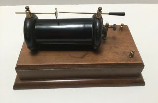 Antique Vintage Electrical Ruhmkorff Induction Coil Spark Gap Scientific Device