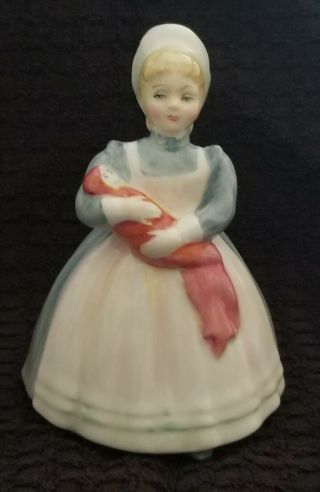 Retired Royal Doulton Rag Doll Hand Painted English Bone China Figurine
