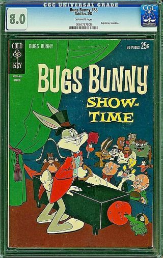 Bugs Bunny 88 Cgc 8.  0 Looney Tunes Gold Key 1963