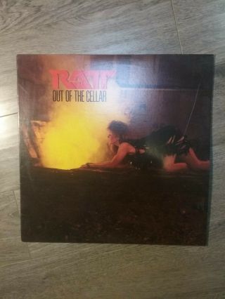 Ratt (out Of The Cellar) 1984 U.  S.  Vinyl Lp W/ " Round And Round " Nm -