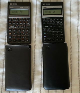 2 Vintage Hp 32s Ii Rpn Scientific Calculator