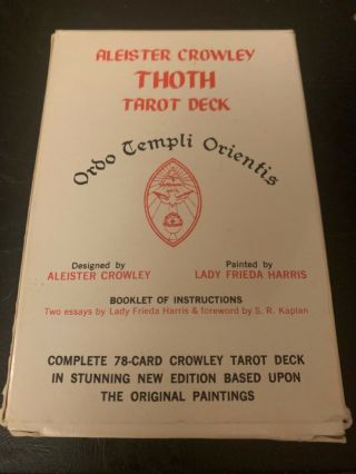 Vintage Aleister Crowley Thoth Tarot Cards Deck