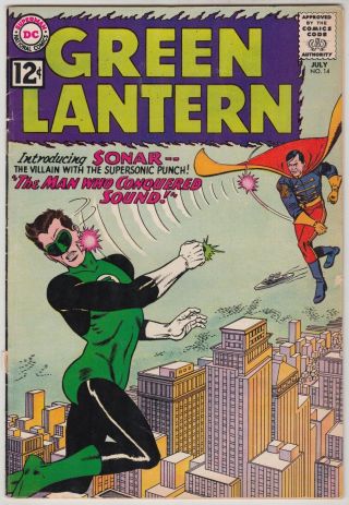 Green Lantern 14,  Dc 1962,  Vg/vg,