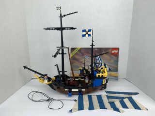 Vintage Lego 6274 Pirate Ship Caribbean Clipper 1989,  100 Complete 1 Broken Pc
