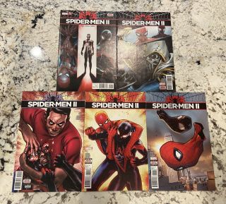Spider - Men Ii 1 - 5,  Complete,  Evil Miles Morales,  2
