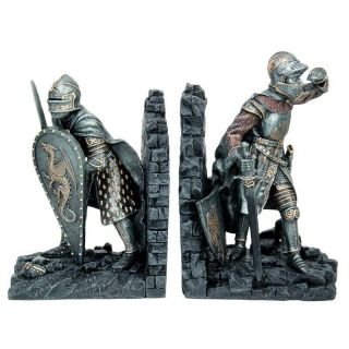 Pacific Giftware Medieval Knights In Shining Armor Sculptural Decorative