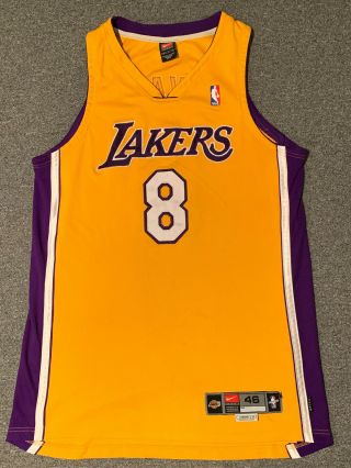 Vintage Kobe Bryant Nike Authentic Lakers 8 Jersey 2000 - 2001 Sz 46 Length,  4
