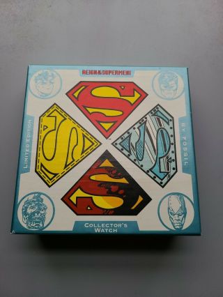 Fossil Superman Collector Watch.  Reign Of The Supermen.  1993 8604/15000 No Ring