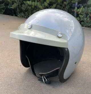Vintage Bell Mangnum Motorcycle Racing Helmet Size 7 5/8