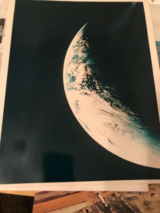 Vintage Nasa Apollo 4 Earth Photo Taken From Space A Kodak Color Photo