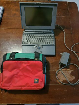 Vintage Macintosh Powerbook 180 With Rare Apple Carrying Case And Charger