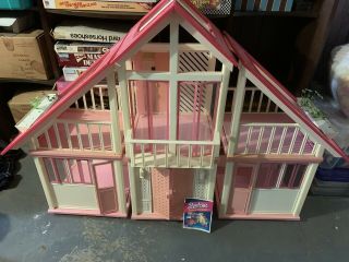 Vintage 1985 Mattel Barbie Dream House Plus Furniture