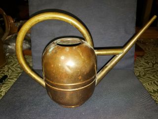 Vintage Art Deco Chase Copper Brass Watering Can Centaur