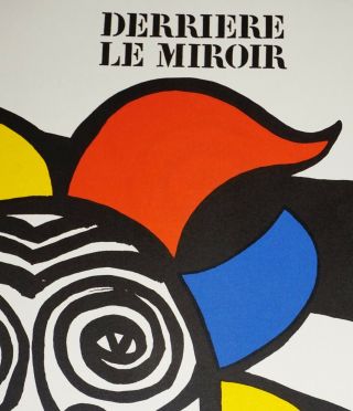 1960 ' s,  Alexander Calder,  Lithograph,  Derriere Le Miroir,  Rare Vintage 3
